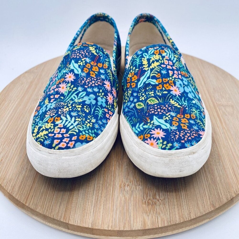 Keds Rifle Paper Co Shoes Womens 8.5 Multicolor Floral Canvas - Picture 2 of 11